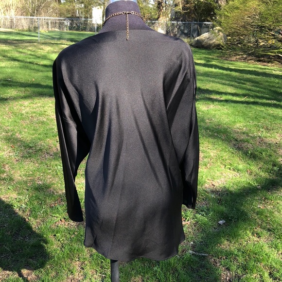 Lord & Taylor black silky top NWT!! - Picture 4 of 6